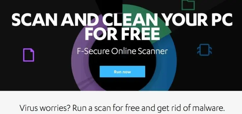 4. F-Secure Scanner (需下载安装)