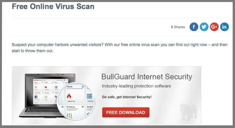 7. Bullguard Virus Scan (需下载安装)