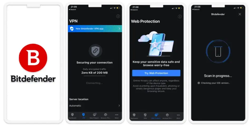 4. Bitdefender Mobile Security：出色的网页保护和优质免费 VPN